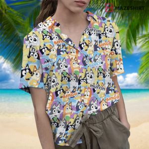 Bluey And Bingo Men Hawaiian Shirt 2