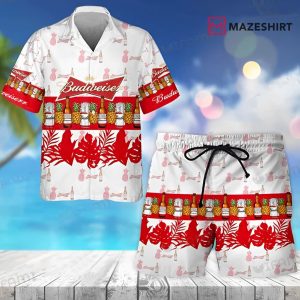 Budweiser Tropical Pineapple Beer Lovers Hawaiian Shirt