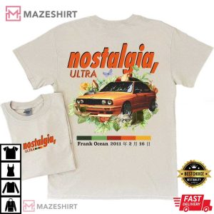Nostalgia Ultra Front And Back Design Blond Album Music Gift T Shirt 3