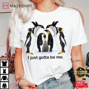 Vintage I Just Gotta Be Me Penguin T Shirt 1