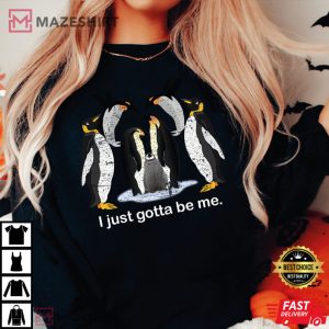 Vintage I Just Gotta Be Me Penguin T Shirt 3