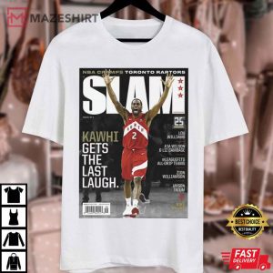 Kawhi Leonard NBA Slam Cover T Shirt 4