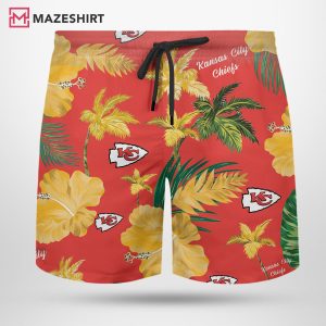 Kansas City Chiefs Nfl Color Hibiscus Button Up Hawaiian Shirt 2