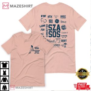 SZA Vintage Sos Full Tracklist Album T Shirt 2