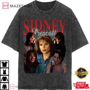 Sidney Prescott Vintage Washed Actress Homage Graphic Unisex T Shirt 2