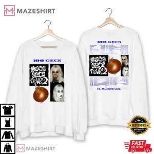 100 Gecs Machine Girl 2023 Tour T Shirt 3