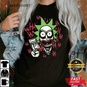 Joker Rick Sanchez Morty Card Rick And Morty T Shirt 1