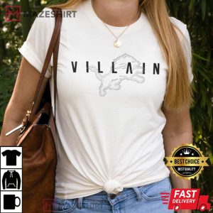 Detroit Lions Brad Holmes Wearing Villain T Shirt 2