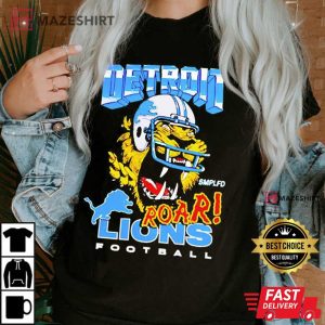 Brad Holmes Detroit Lions Roar Football T Shirt 2