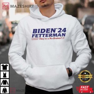 Biden Fetterman No Brainer 2024 T Shirt 1