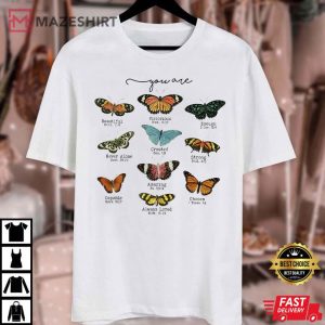 Butterfly Bible Verse Inspirational Quotes T Shirt 3