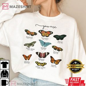 Butterfly Bible Verse Inspirational Quotes T Shirt 4