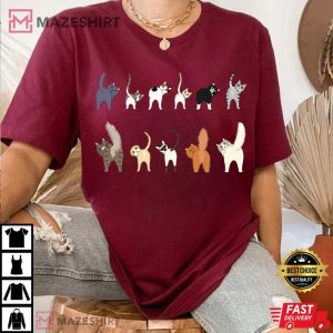 Cat Butt Theme Cat Mom Gift T Shirt 1