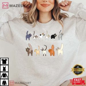 Cat Butt Theme Cat Mom Gift T Shirt 2