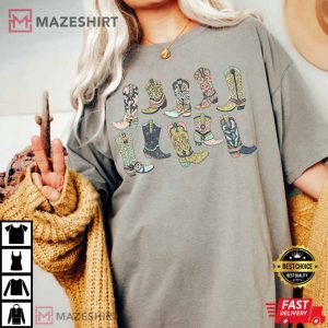 Cowgirl Boots Comfort Colors T Shirt 3