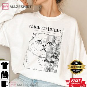 Reputation Cat Gift For Swifties T Shirt 3