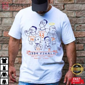 1994 Finals Oakley Ewing Mason Harper Starks Simpsons T Shirt 1