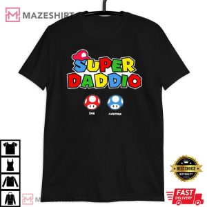 Personalized Super Daddio Father's Day Funny T Shirt 4
