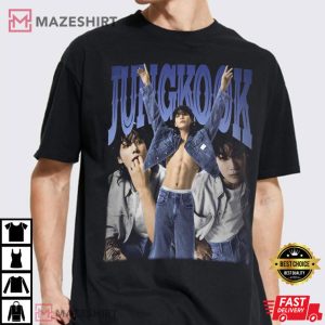 Jungkook x Calvin Klein Bad Boy Graphic 90s New Photo T Shirt 4