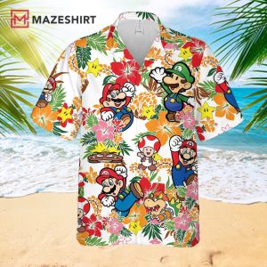 Super Mario Hawaiian Shirt And Short