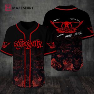 Aerosmith Black Baseball Jersey