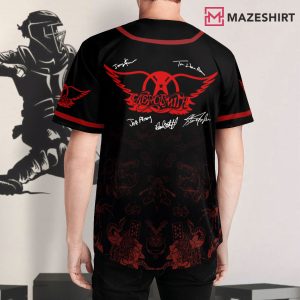 Aerosmith Black Baseball Jersey