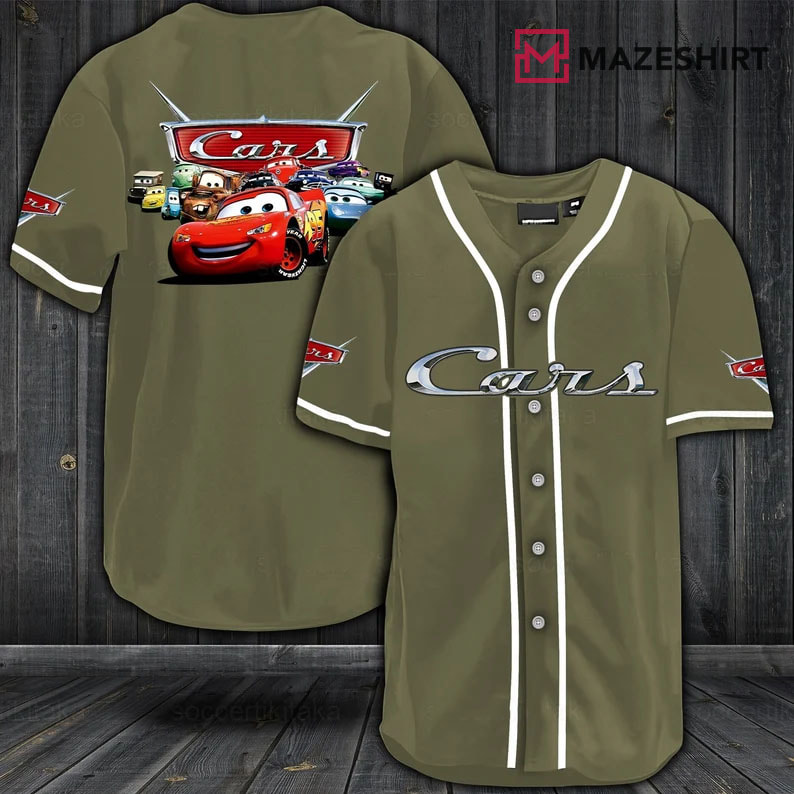 Disney Mcqueen Cars Pixar Baseball Jersey