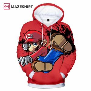 Super Mario Over Print 3D Hoodie