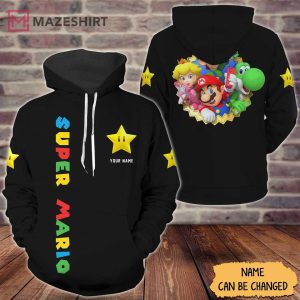 Super Mario Gamer Gifts Personalized 3D Hoodie