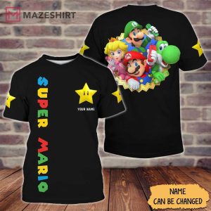 Super Mario Personalized 3D Shirt