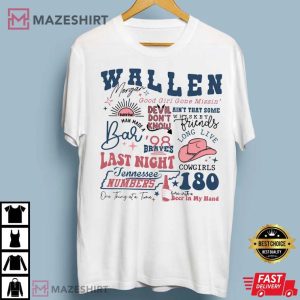 Morgan Wallen Country Concert Western Cowboy T Shirt 1