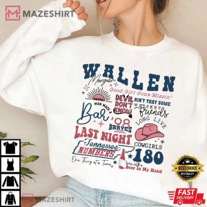 Morgan Wallen Country Concert Western Cowboy T Shirt 3