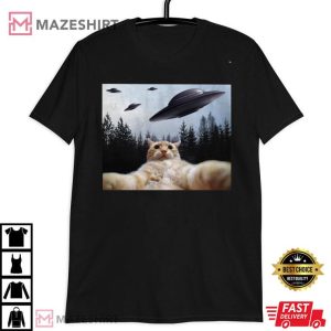UFO Funny Cat Gift For Cat Lover T shirt 4