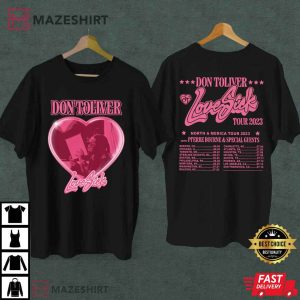 Don Toliver Love Sick Tour 2023 Gift For Fan T Shirt 2