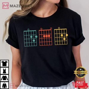 Guitar Chord Musical Note Dad Written Gift For Dad T Shirt 3