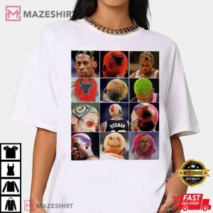 Hairstyles Of The Worm Dennis Rodman T Shirt 2