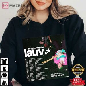 Lauv The All For 4 Nothing Date 2023 New Tour T Shirt 4