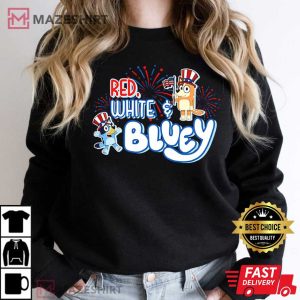 Red White and Bluey, Heeler Family T Shirt 3