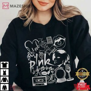 Pink Trustfall Merch Album T Shirt
