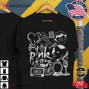 Pink Trustfall Merch Album T Shirt