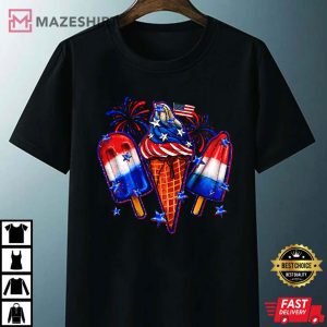 4th Of July Shirt, Patriotic Popsicle T Shirt 2