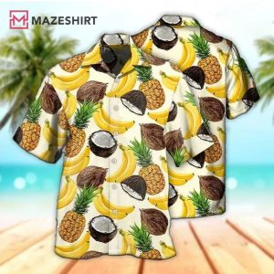 Pineapple Coconut Banana Hawaiian Shirt