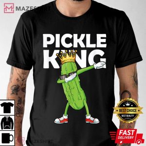 Dabbing Pickle King Cucumber Dab Funny Vegetarian T Shirt 3