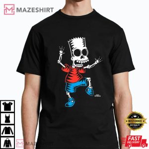 The Simpsons Bart Skeleton Treehouse Of Horror Halloween T Shirt 1