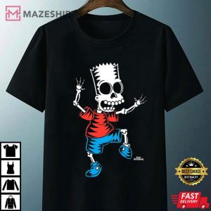 The Simpsons Bart Skeleton Treehouse Of Horror Halloween T Shirt 3