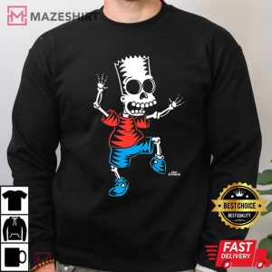 The Simpsons Bart Skeleton Treehouse Of Horror Halloween T Shirt 4