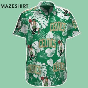 Boston Celtics Tropical Trees NBA Basketball Hawaiian Shirt