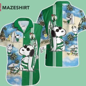 Snoopy Boston Celtics NBA Basketball Hawaiian Shirt
