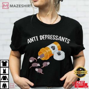 Possum Antidepressant Happy Pills Opossum T Shirt 1