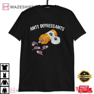 Possum Antidepressant Happy Pills Opossum T Shirt 4